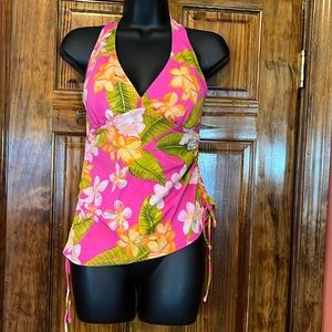 Tropical Floral Tankini Top